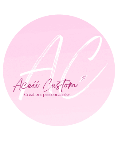 Aceii Custom crée des cadeaux personnalisés uniques : mugs, décorations, accessoires, cadeaux de mariage, naissance et maîtresse. Chaque création est réalisée avec soin en Bretagne et personnalisée selon vos envies.
